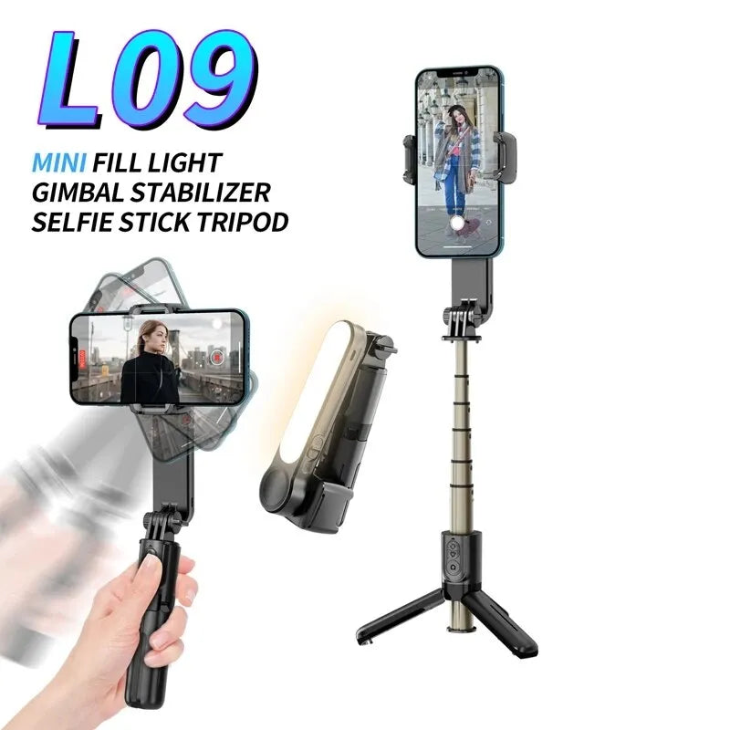 L09 Estabilizador com bluetooth suporte do telefone móvel ajustável