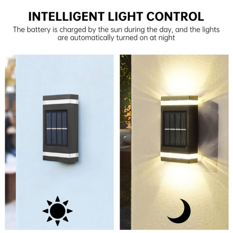 Lâmpada de parede solar a prova d'água