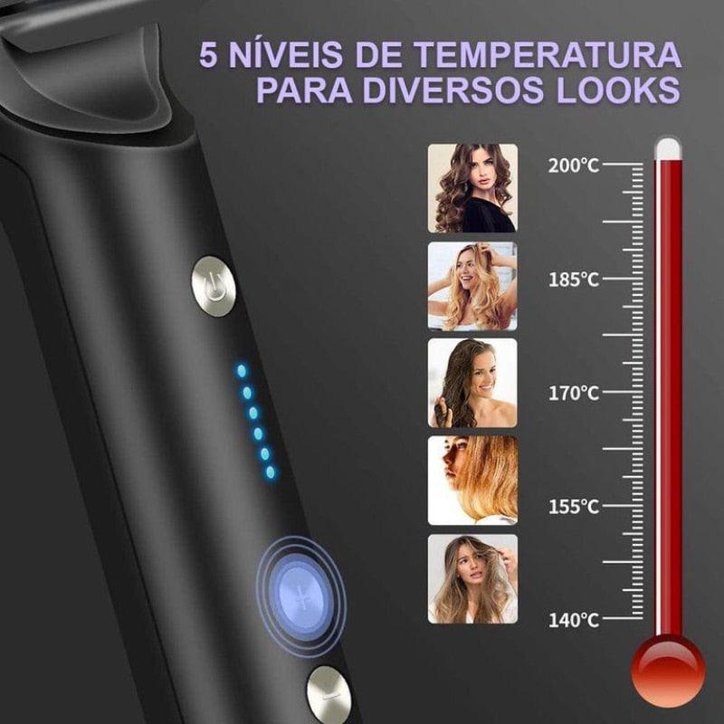 Escova Alisadora Bivolt 3 em 1 Alisa Hidrata Modela Alinha e Anti-Frizz - Standard 67