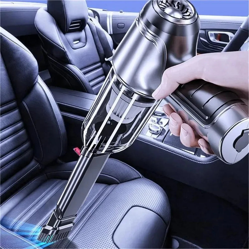 Aspirador de pó para carro, mini máquina de limpeza com forte sucção portátil sem fio