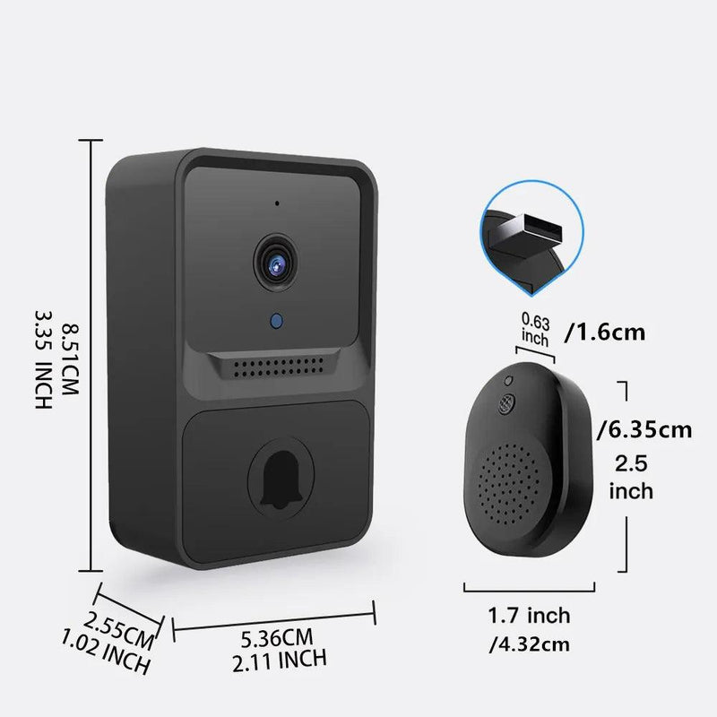 Campainha Ultra Vision monitor sem fio Wi-Fi com câmera HD - Standard 67