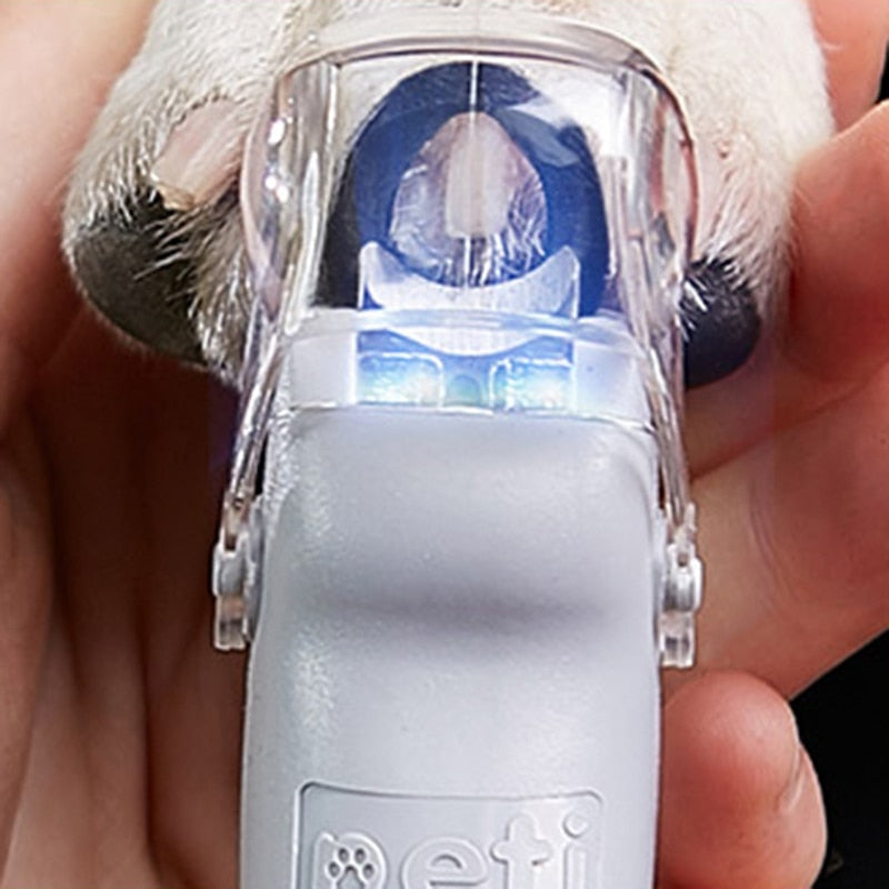 Cortador de unhas para animais de estimação com emissor de LED