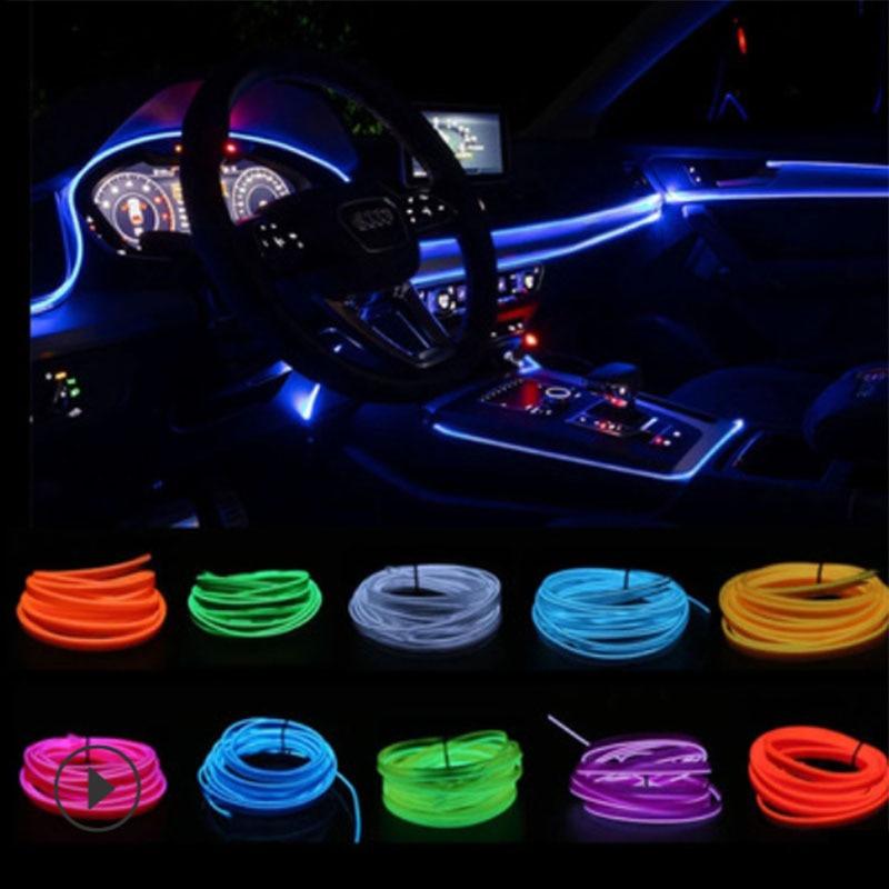Luzes led para interiores do carro com luzes de néon flexíveis - Standard 67