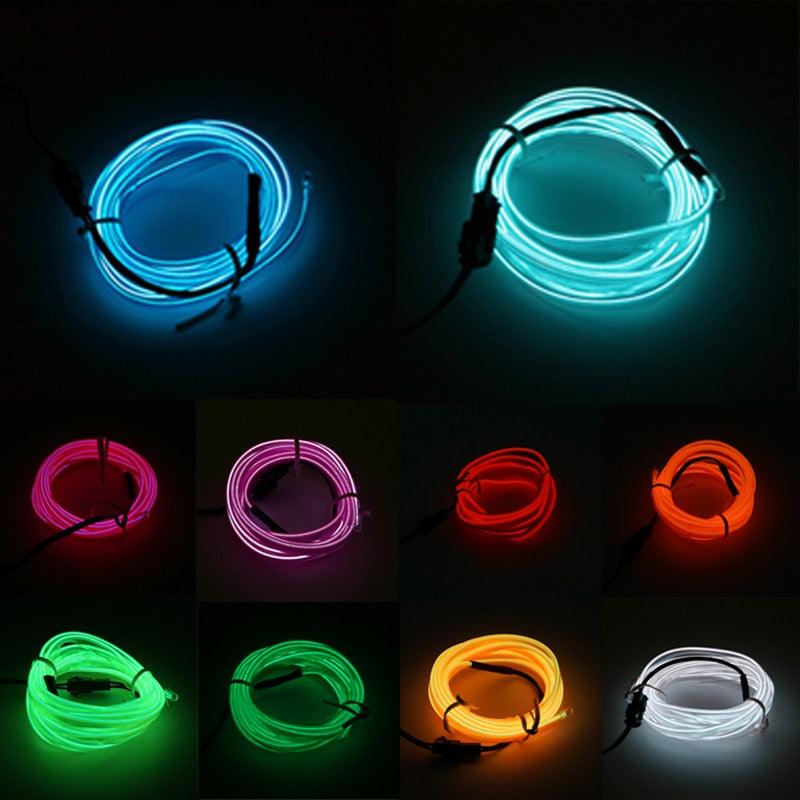 Luzes led para interiores do carro com luzes de néon flexíveis - Standard 67