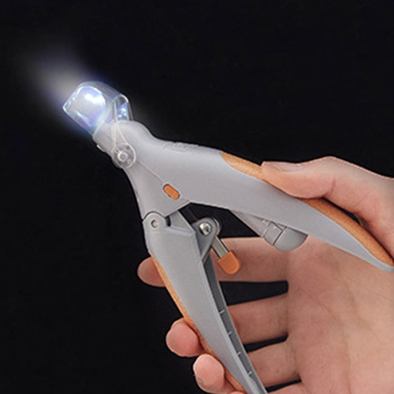 Cortador de unhas para animais de estimação com emissor de LED