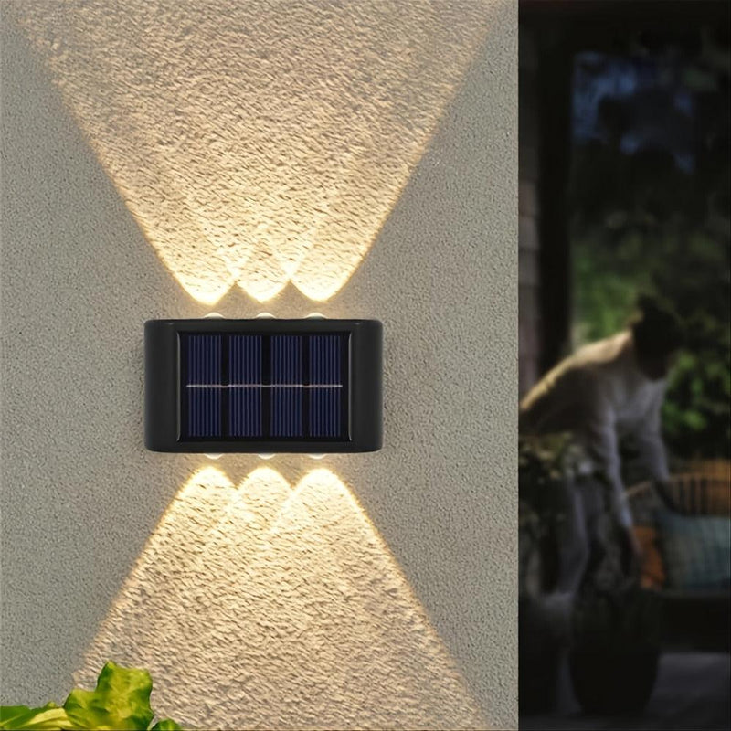 Lampada de led com recarga solar para parede de jardim (1 peça com 2 leds). "Economia de Energia e Estilo!" - Standard 67