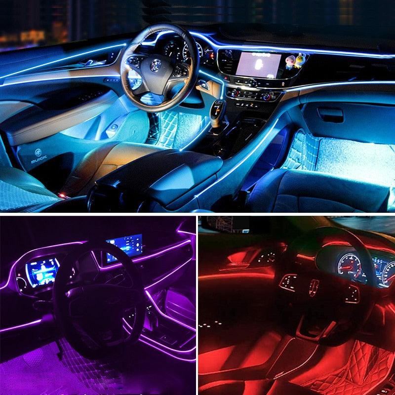 Luzes led para interiores do carro com luzes de néon flexíveis - Standard 67