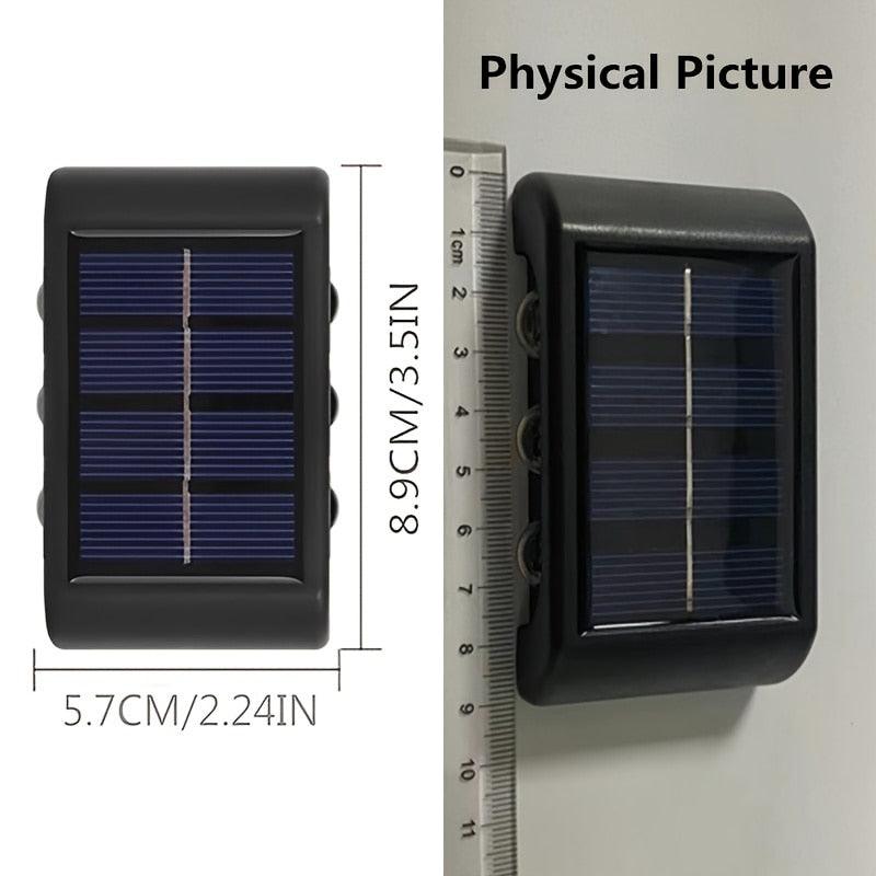 Lampada de led com recarga solar para parede de jardim (1 peça com 2 leds). "Economia de Energia e Estilo!" - Standard 67